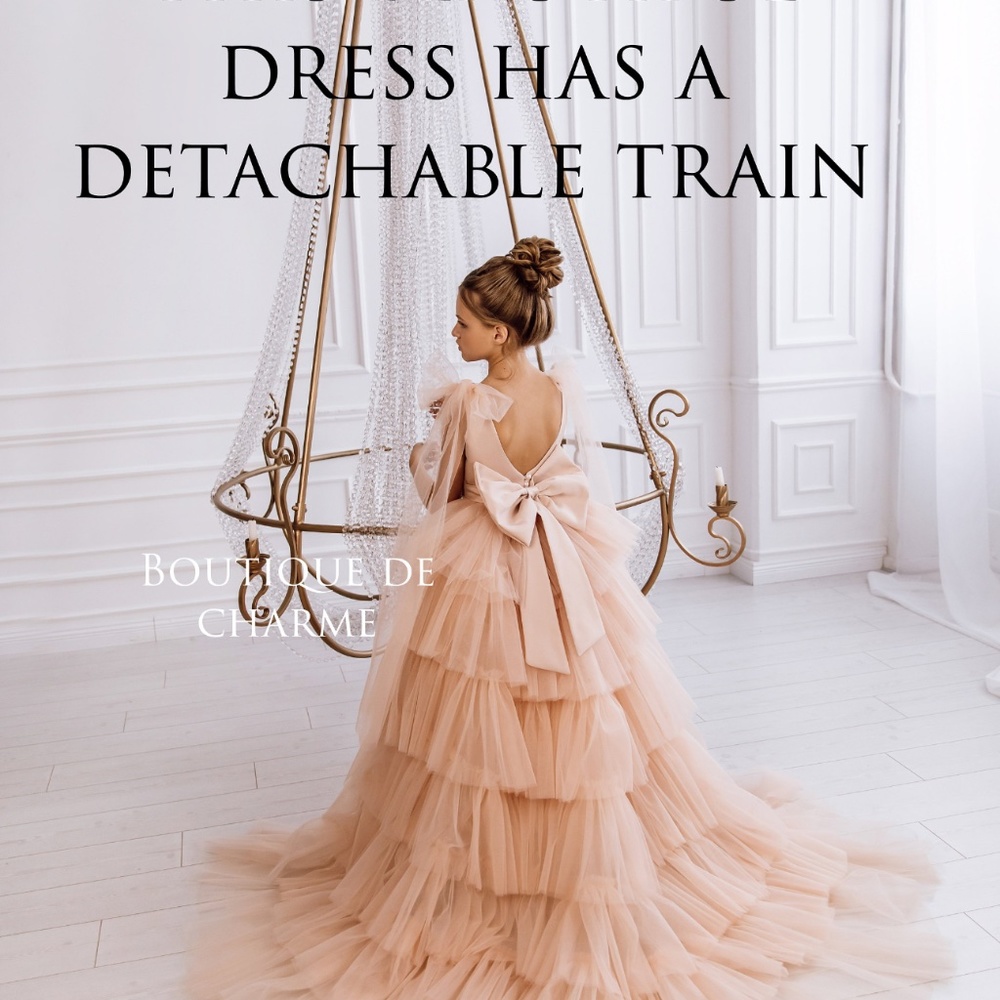 Boutique de charme girls evening flower girl dress